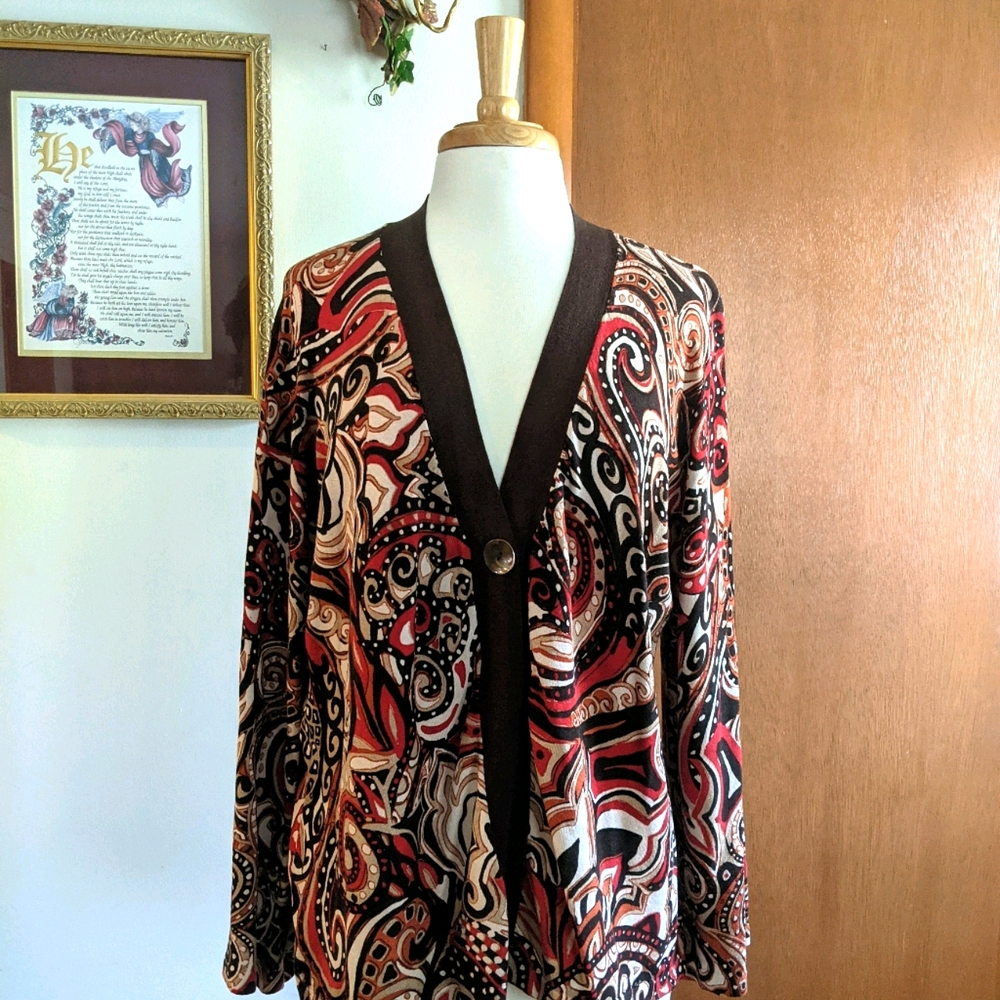 Chico's silk-blend cardigan